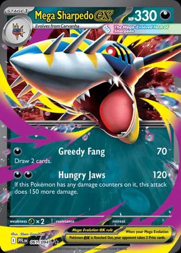 Mega Sharpedo ex (PFL 061)