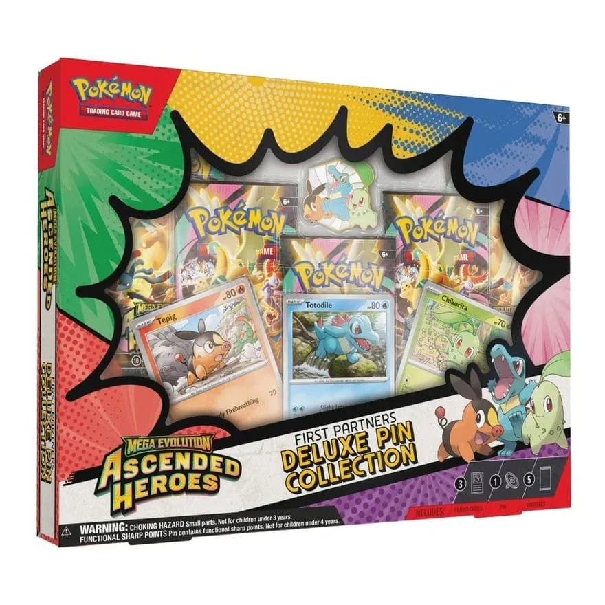 Mega Evolution Ascended Heroes First Partners Deluxe Pin Collection