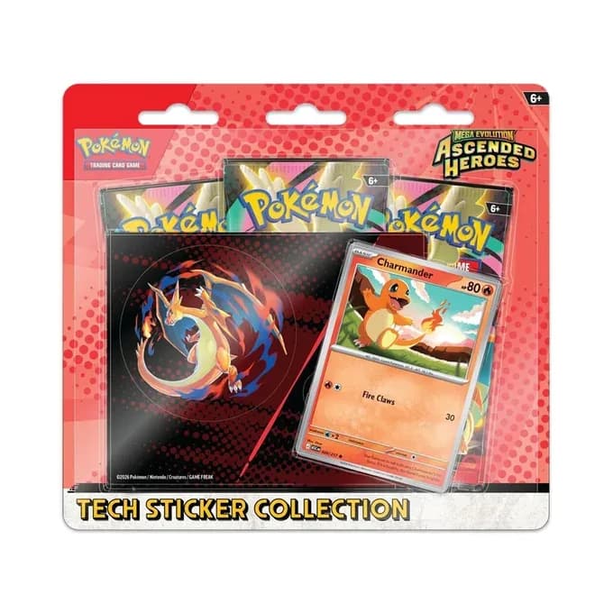 Mega Evolution Ascended Heroes Tech Sticker Collection - Charmander