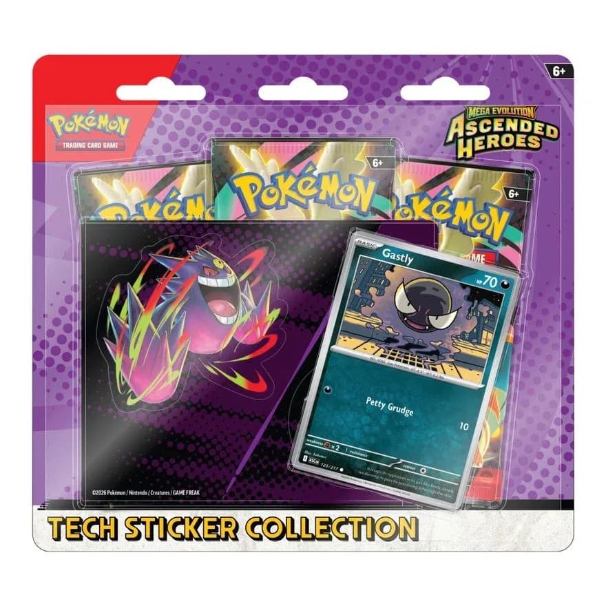 Mega Evolution Ascended Heroes Tech Sticker Collection - Gastly