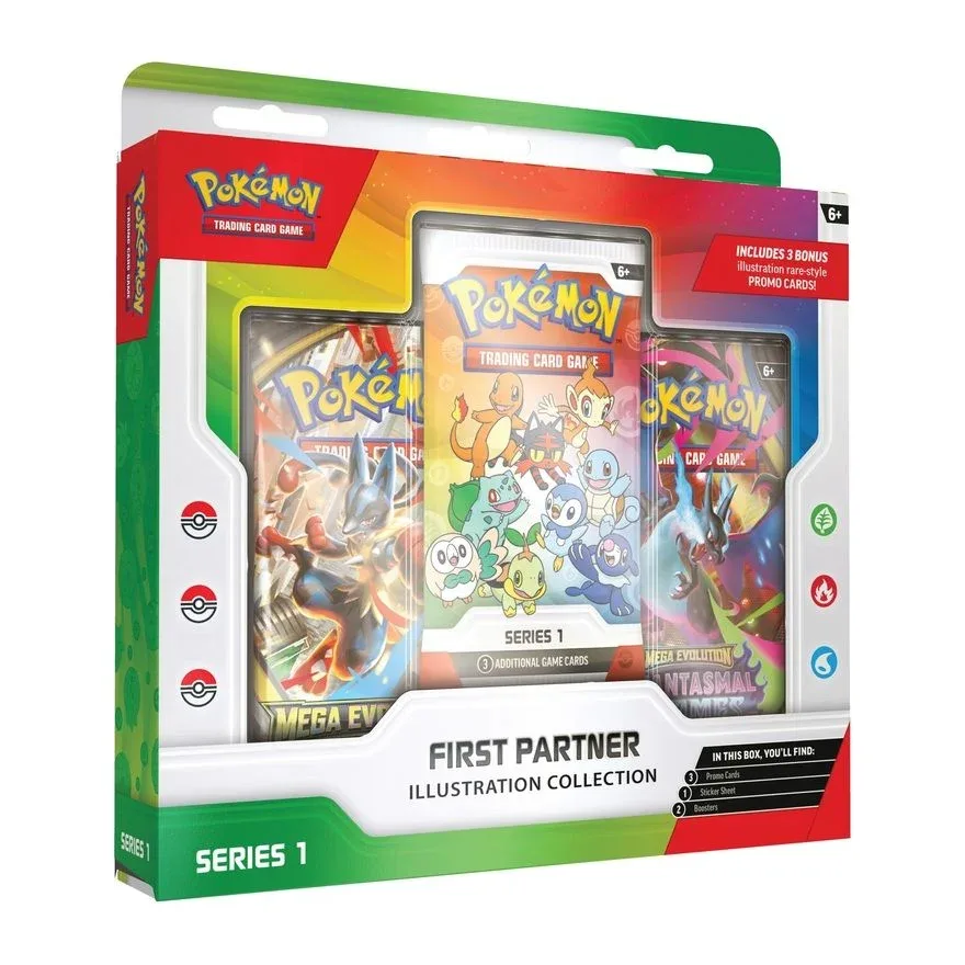 Mega Evolution First Partners Illustration Collection Series 1