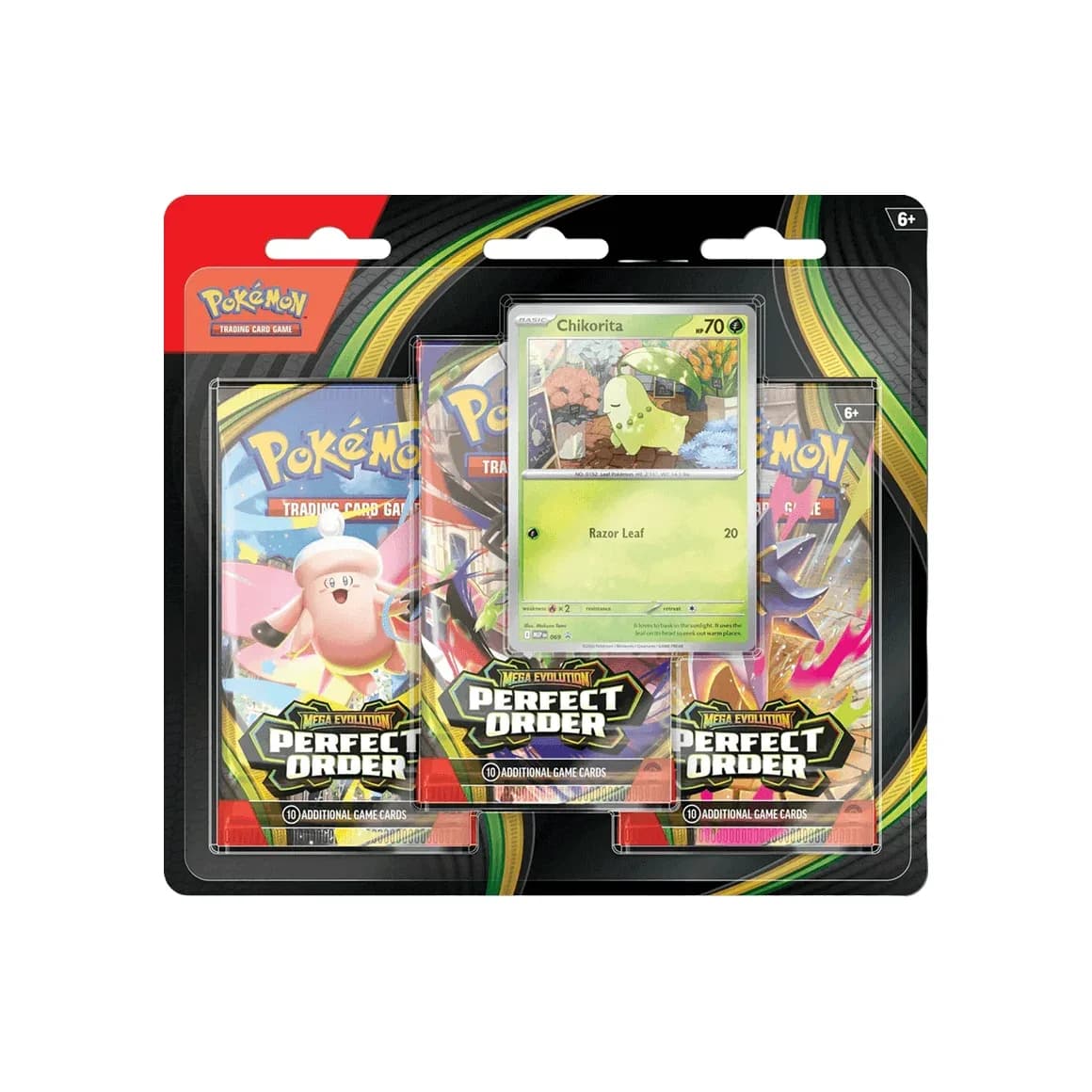 Mega Evolution Perfect Order 3-Pack Blister - Chikorita