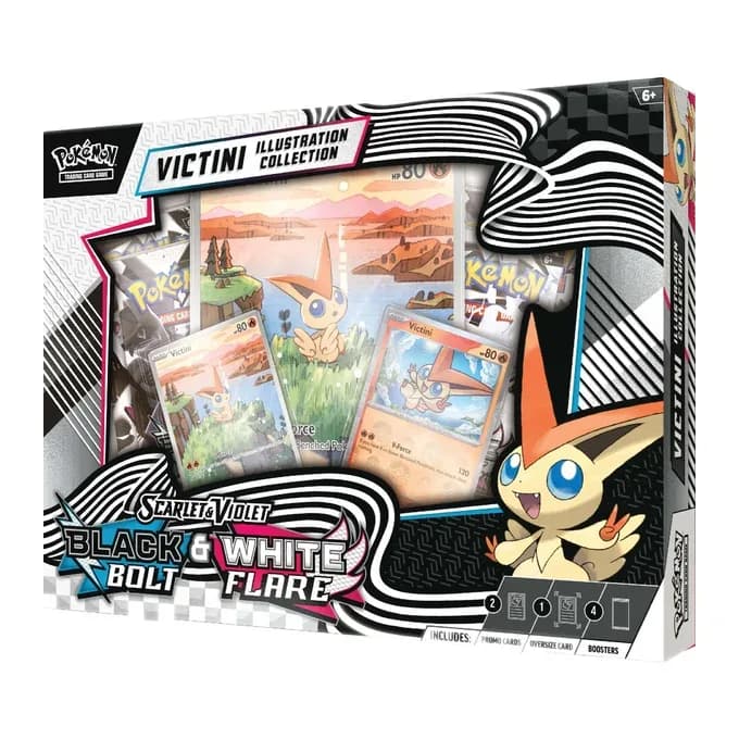 SV Black Bolt & White Flare Unova Victini Illustration Collection